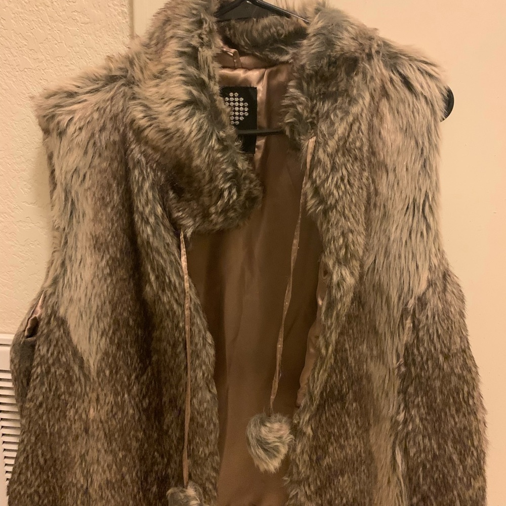 Faux fur vest
